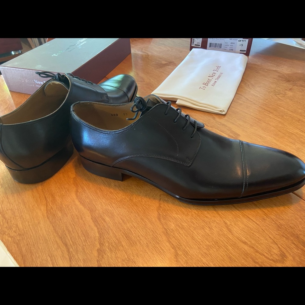 BNWT To Boot New York Flex Cap Toe Derbies Size 13